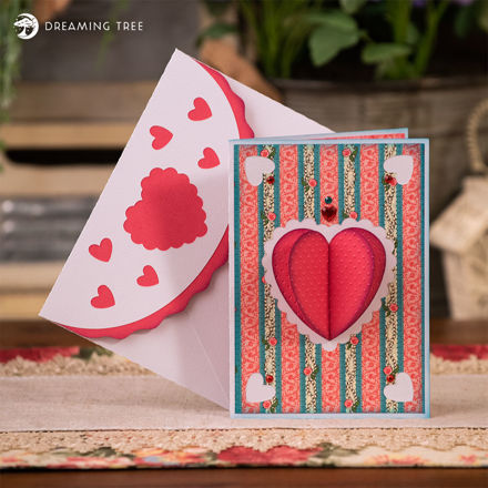 Hearts Pop Up Card SVG