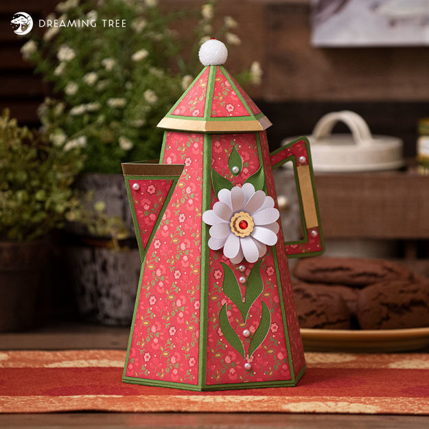 Vintage Coffee Pot Gift Box