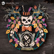 Skeleton Wreath SVG