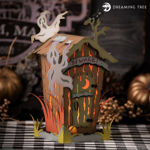 Halloween Haunted Outhouse Ghost Luminary