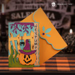 Hey, Pumpkin Jack-O-Lantern Halloween Card