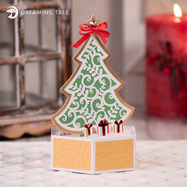 Christmas Tree Pop Up Card SVG