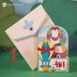 Flying High Hot Air Balloon Box Card
