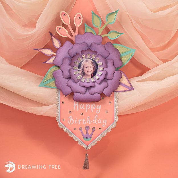 Princess Birthday Banner (Free SVG)