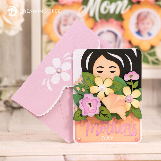 Mother's Day Bouquet Card SVG
