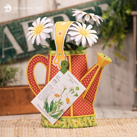 Watering Pail Daisy Planter