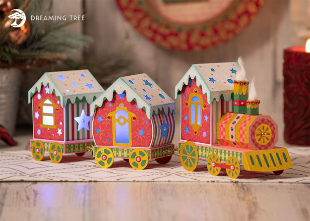 Choo-Choo Christmas Train Luminary