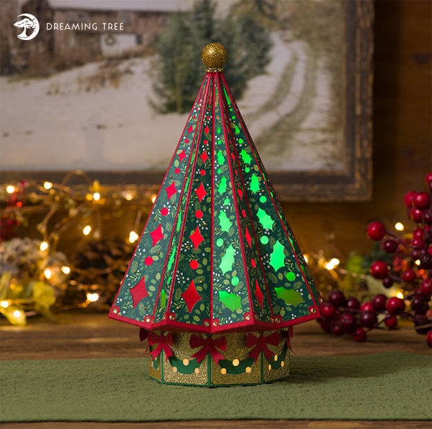 Christmas Tree Luminary SVG