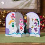 Snowmen Carolers Christmas Z Fold Card