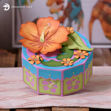 Hibiscus Gift Treat Box SVG