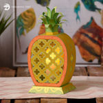 Golden Pineapple Lantern SVG