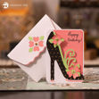 High Heel Greeting Card (Free SVG)