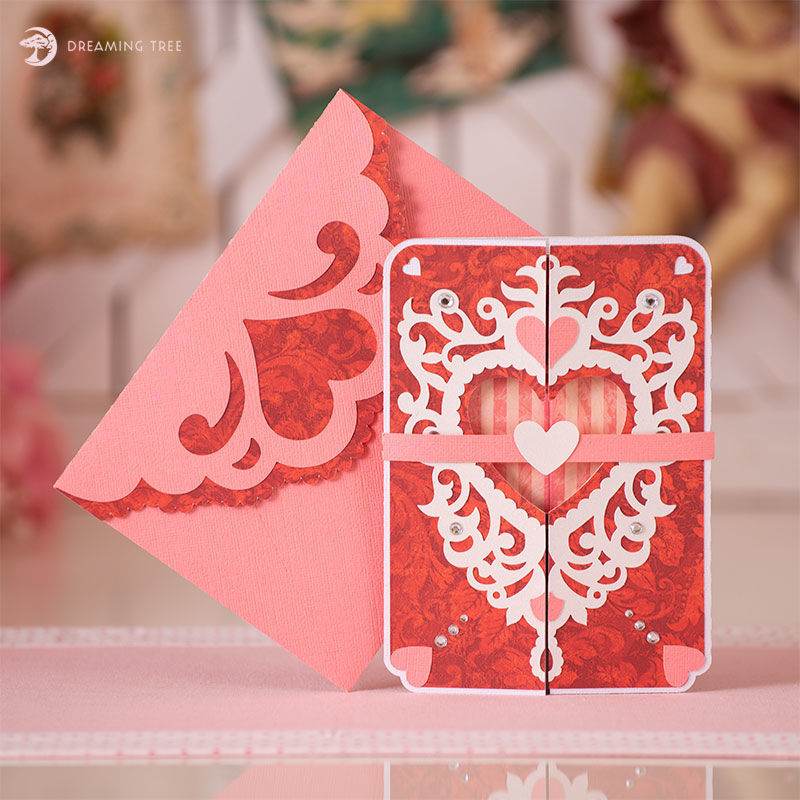 Valentine Romance Card SVG - SVG Files For Cricut and Silhouette