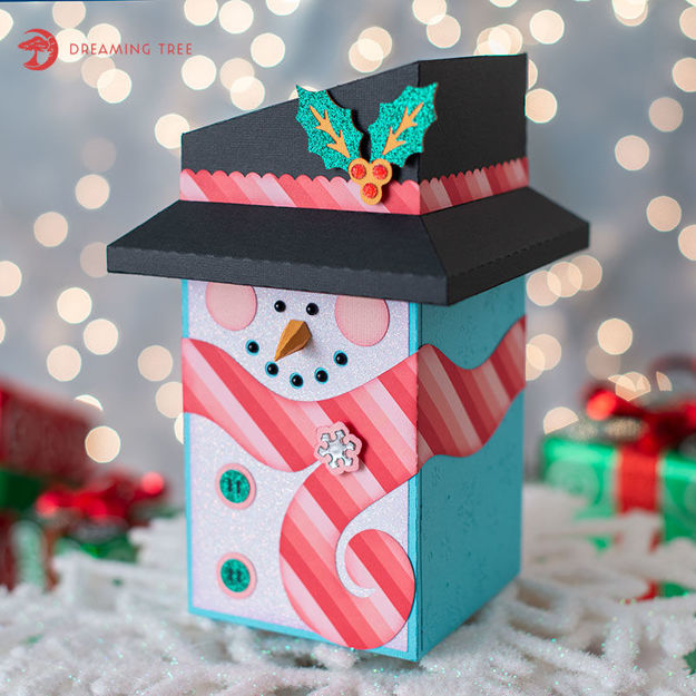 Snowman Gift Box SVG