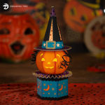 Halloween Jack-O-Lantern Pumpkin Treat Box Luminary