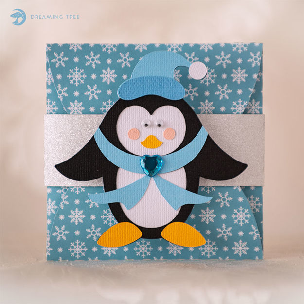 Penguin Gift Card Holder (Free SVG)