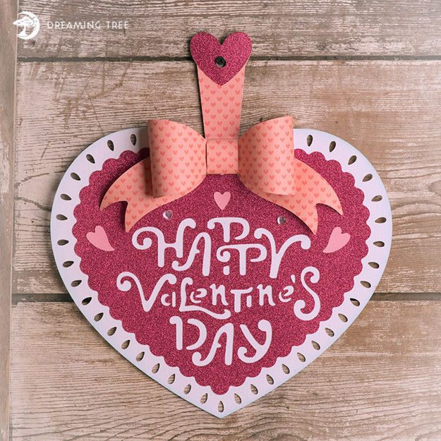 Happy Valentine's Day Heart Hanger Decor Free