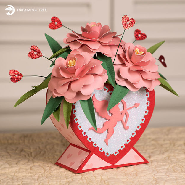 Picture of Sweetheart Camellia Bouquet SVG