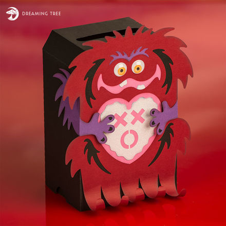 Monster Valentine's Mail Box SVG