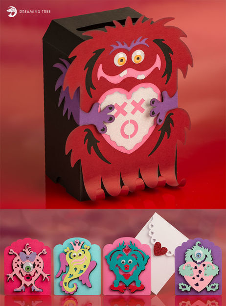 Valentine's Day Monster Cards