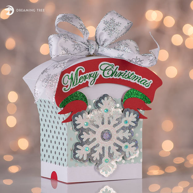Merry Christmas Gift Box SVG
