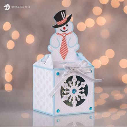 Snowman Ornament Box SVG