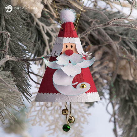 Santa Claus Jingle Bell Ornament