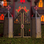 Halloween Cemetery Gates