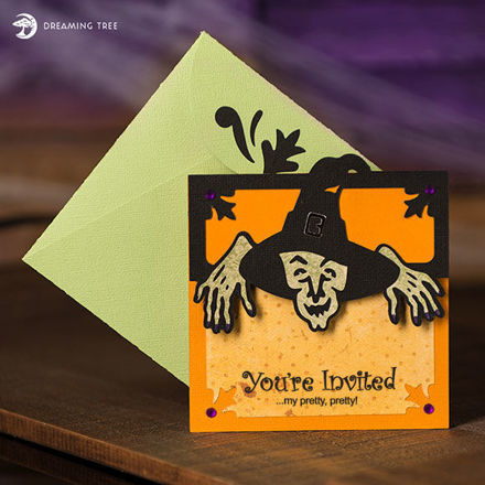 Halloween Witch Party Invitation