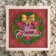 Christmas Wreath Paper Sculpture SVG