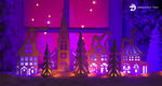 Christmas Village Town Trees
