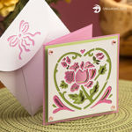 Pink Floral Card SVG