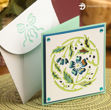 Blue Floral Card SVG