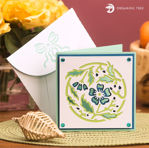 Blue Floral Card SVG