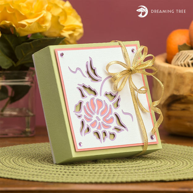 Floral Gift Box SVG
