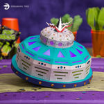 UFO Alien Cup Cake Holder