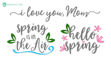 Spring Captions (Free SVG)