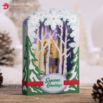 Winterscape Luminary Christmas Card