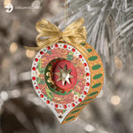 Round Christmas Tree Ornament