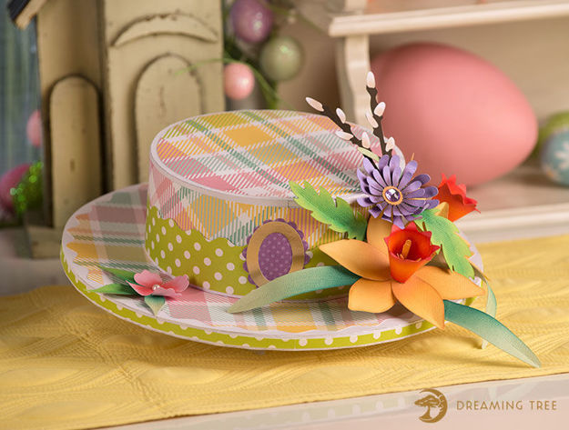 Easter Daffodil Skimmer Hat Box