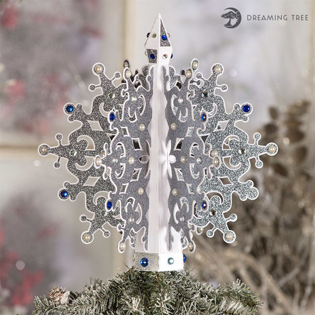 Snowflake Tree Topper SVG