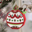 Festive Hinged Gift Box Christmas Ornament