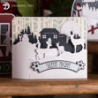 Silent Night Christmas Bendi Card