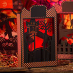 Halloween Haunted House Paperscape Box Card