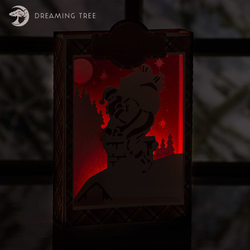 Christmas Paperscape Box Cards SVG Bundle SVG Files For Cricut and