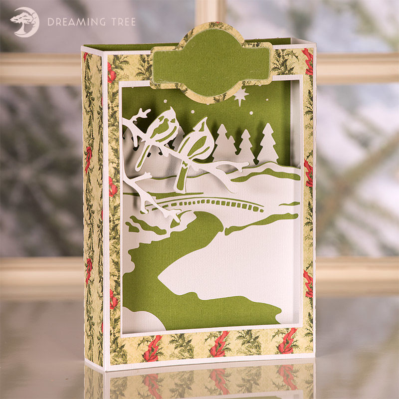 Christmas Paperscape Box Cards SVG Bundle SVG Files For Cricut and