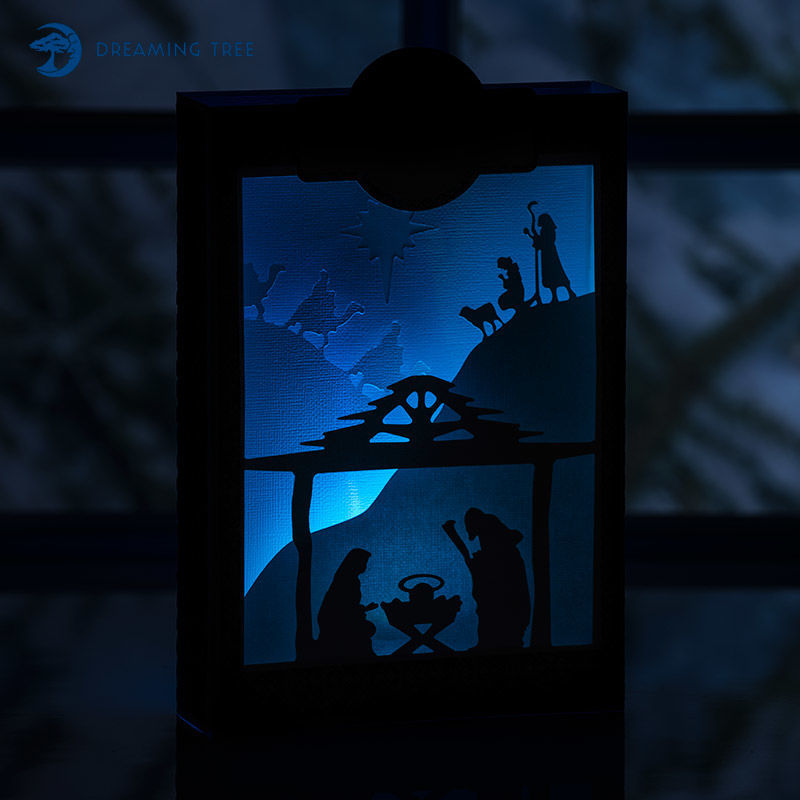 Christmas Paperscape Box Cards SVG Bundle SVG Files For Cricut and