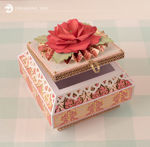 Jewelry Gift Box With 3D Rose Flower