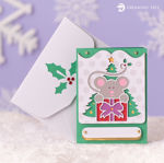 Mouse and Gift Christmas Card