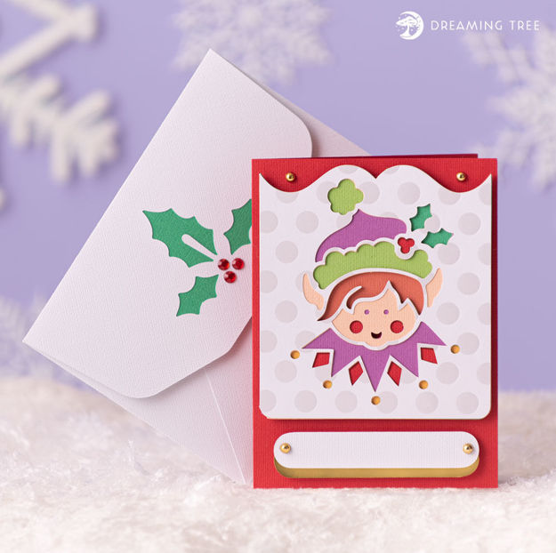 Elf Christmas Greeting Card